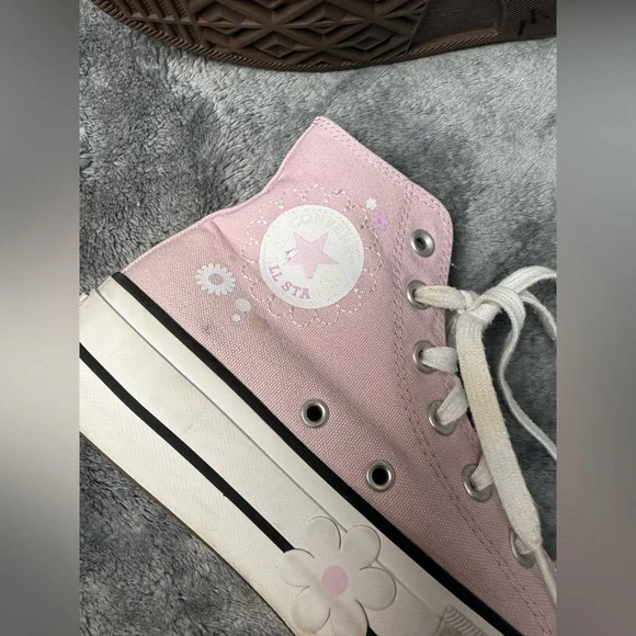 Converse Chuck‎ Taylor All Star Lift Floral High-Top Sneaker - Stardust Lilac - Picture 5 of 8